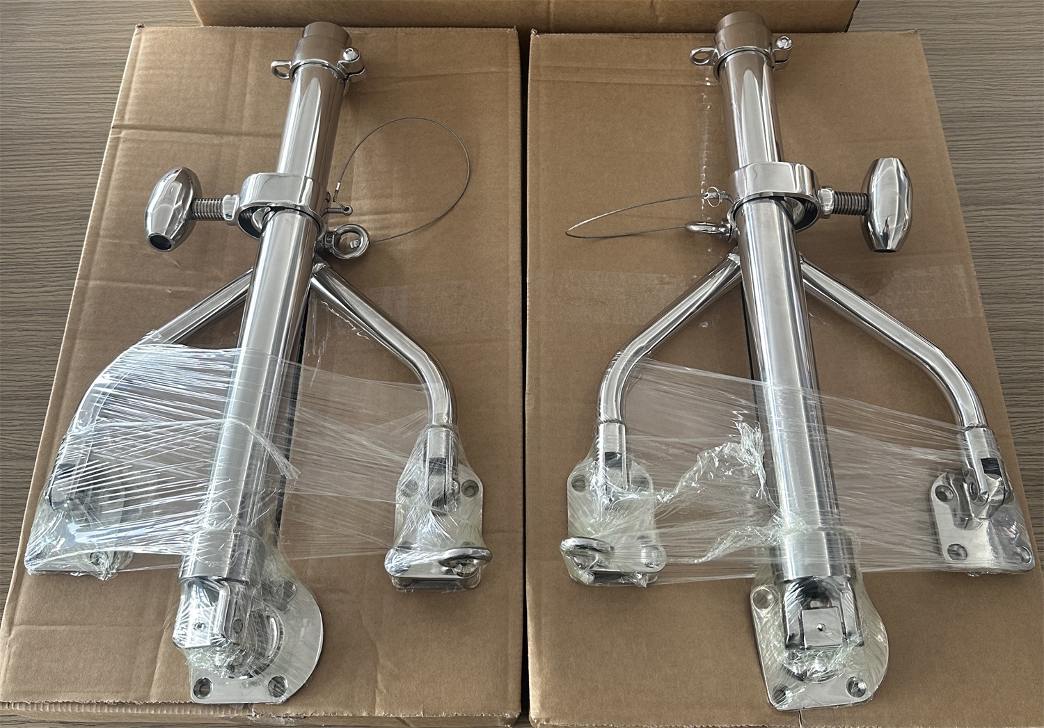 Rostfritt stål Wishbone Outrigger Bases Fish Rod Holder