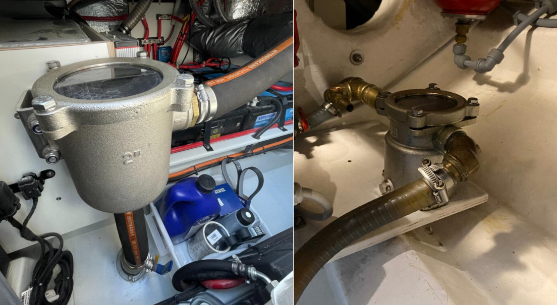 Andy Marine 316L rostfritt stål havsvattenfilter