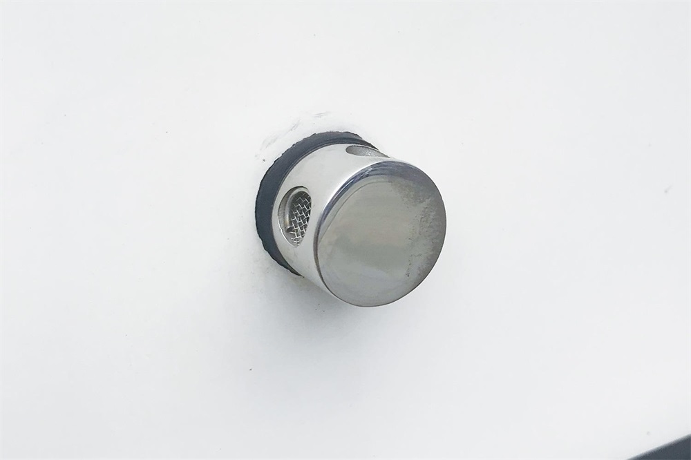 316 rostfritt stål 90 graders tankventil