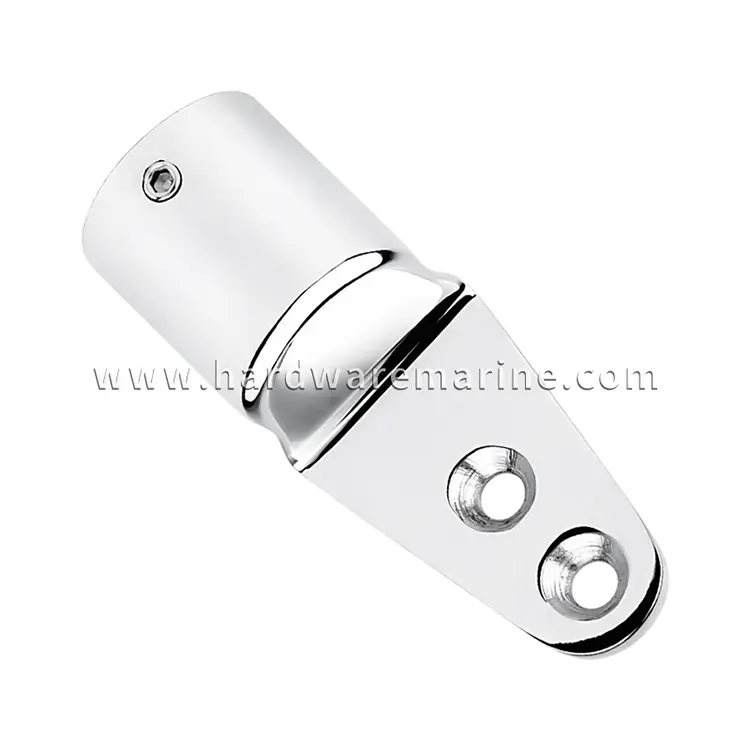 316 Rostfritt stål Båthandskenan Montering Stanchion Base Mount Eye End Cap