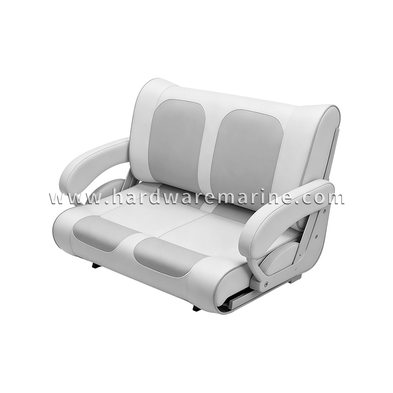 Deluxe 2-sits Marine Helm Bänksits med uppfällbara armstöd