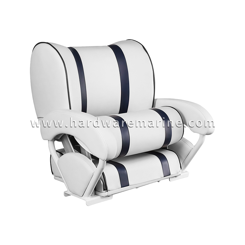 Deluxe Flip-Up Marine Captain Seat med armstöd